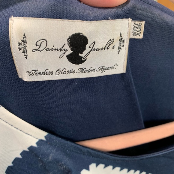 DJ Navy and White Dress - Picture 2 of 15